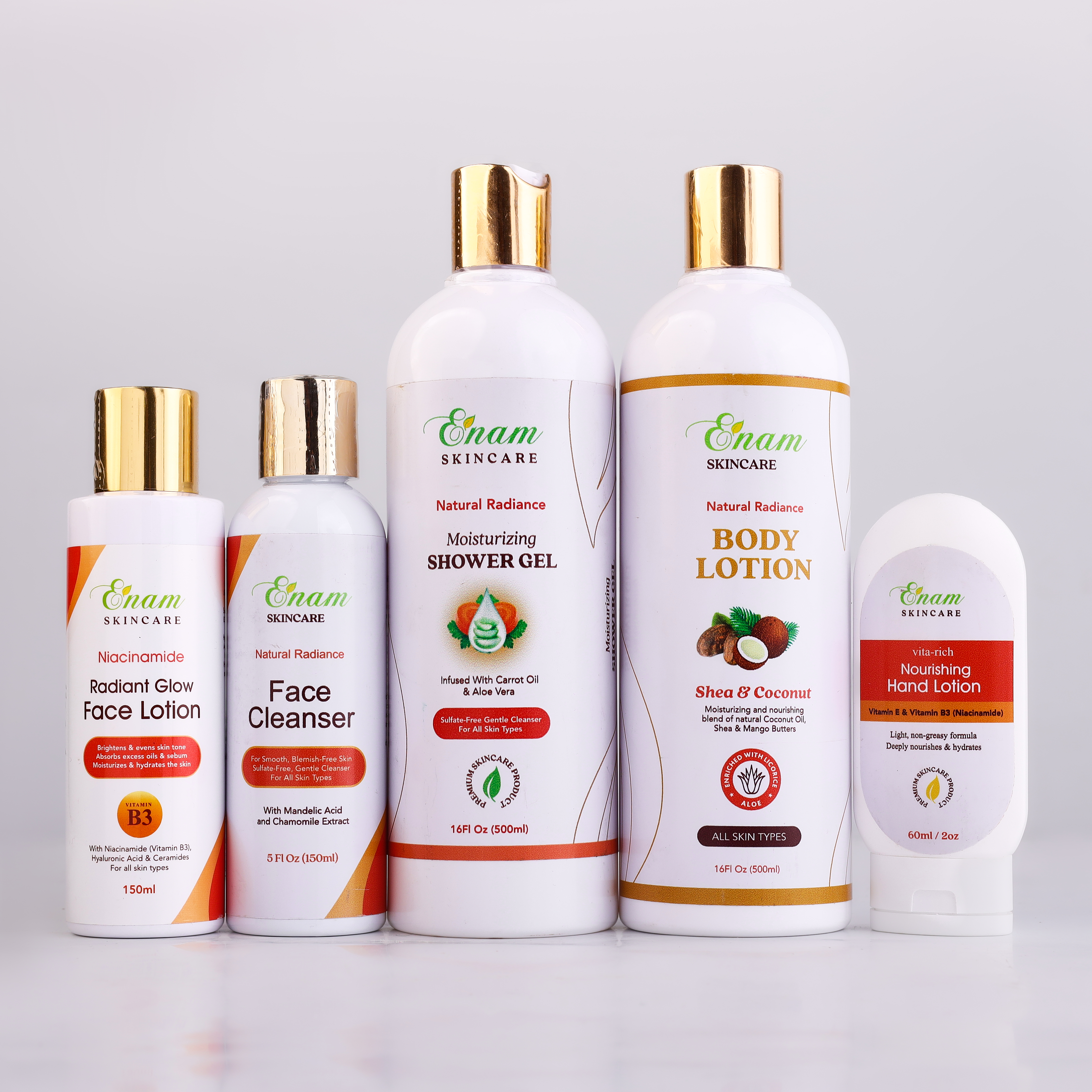 Skincare Set with Natural Radiance Shower Gel & Natural Radiance Face Cleanser